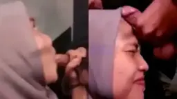 Zilla Hijab Ngewe Sampai Muncrat Di Muka